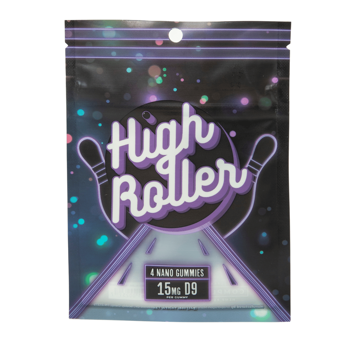 High Rollers Nano THC Gummies 15mg